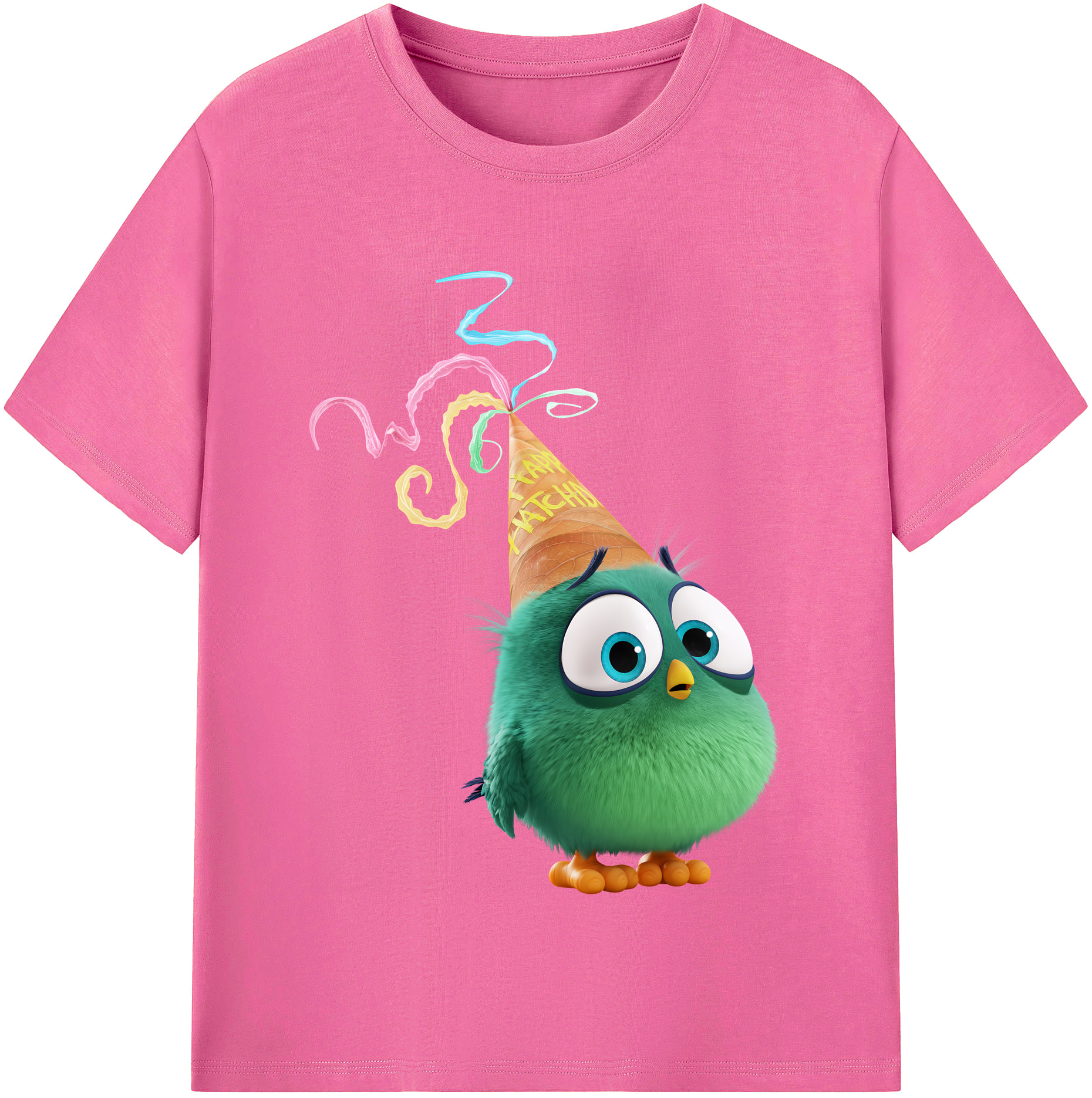 （画像用） Angry Birds アングリーバード レディースカジュアルプリントTシャツ（綿100％）